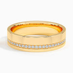 Austin Diamond 5.5mm Wedding Ring (1/5 ct. tw.) Yellow Gold 18k Wedding Band