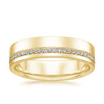 Austin Diamond 5.5mm Wedding Ring (1/5 ct. tw.) Yellow Gold 18k Wedding Band