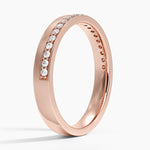 Austin Diamond Ring Rose Gold 18k 3mm Wedding Band
