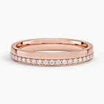 Austin Diamond Ring Rose Gold 18k 3mm Wedding Band