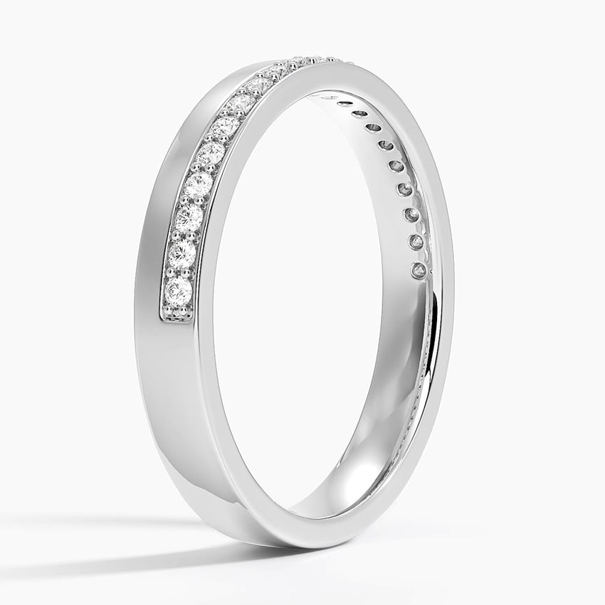 Austin Diamond Ring Platinum 3mm Wedding Band