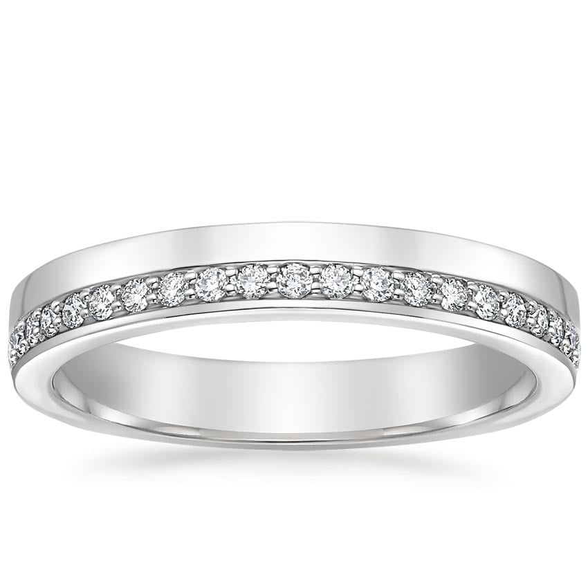 Austin Diamond Ring Platinum 3mm Wedding Band