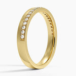 Austin Diamond Ring Yellow Gold 18k 3mm Wedding Band