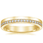 Austin Diamond Ring Yellow Gold 18k 3mm Wedding Band