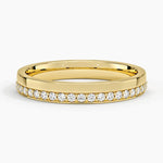Austin Diamond Ring Yellow Gold 18k 3mm Wedding Band