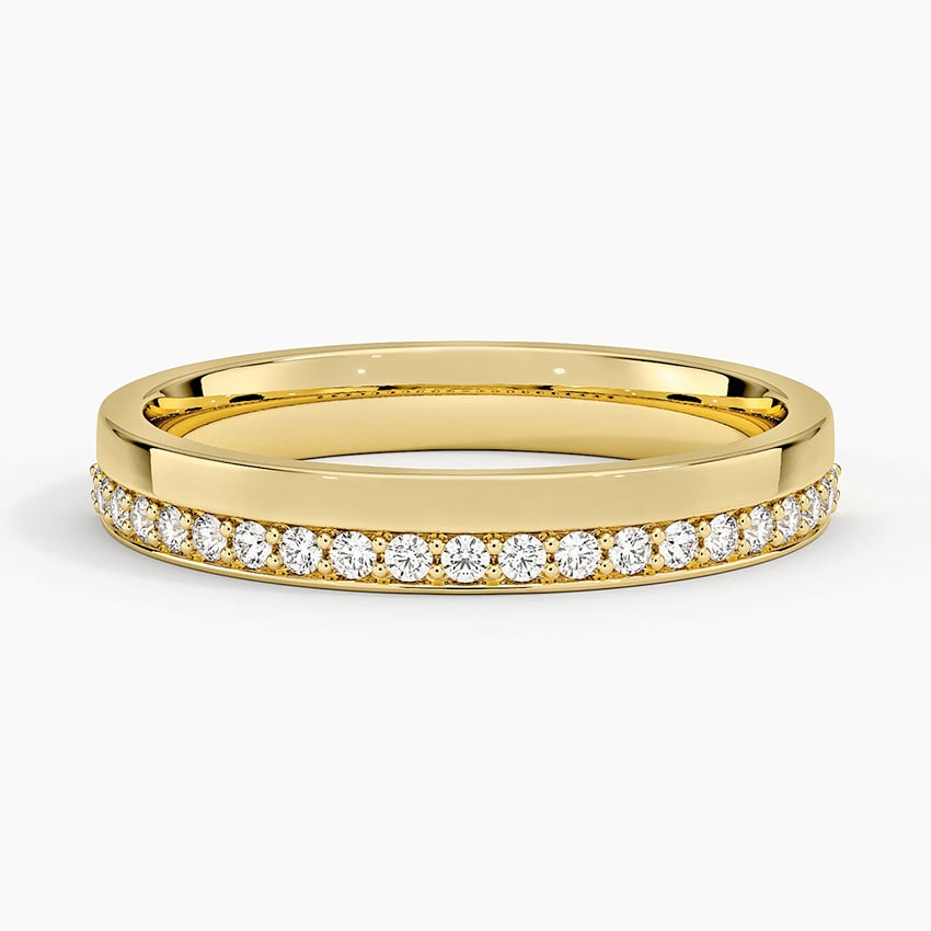 Austin Diamond Ring Yellow Gold 18k 3mm Wedding Band