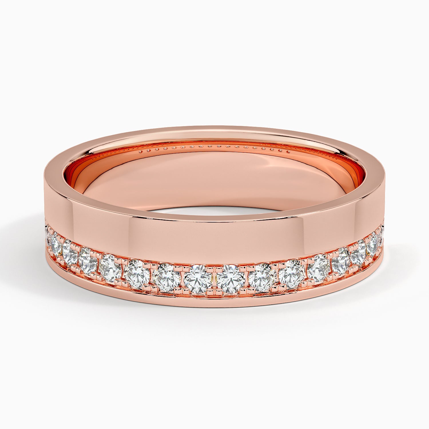 Austin Diamond 5.5mm Wedding Ring (1/3 ct. tw.) Rose Gold 18k Wedding Band