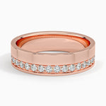 Austin Diamond 5.5mm Wedding Ring (1/5 ct. tw.) Rose Gold 18k Wedding Band
