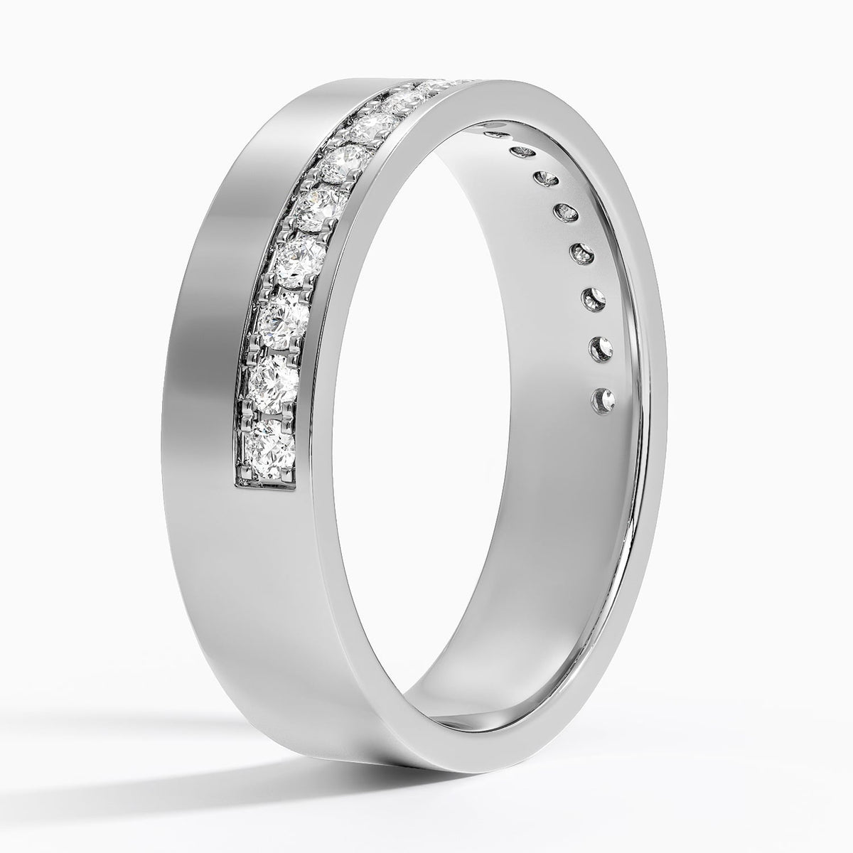 Austin Diamond 5.5mm Wedding Ring (1/3 ct. tw.) Platinum Wedding Band