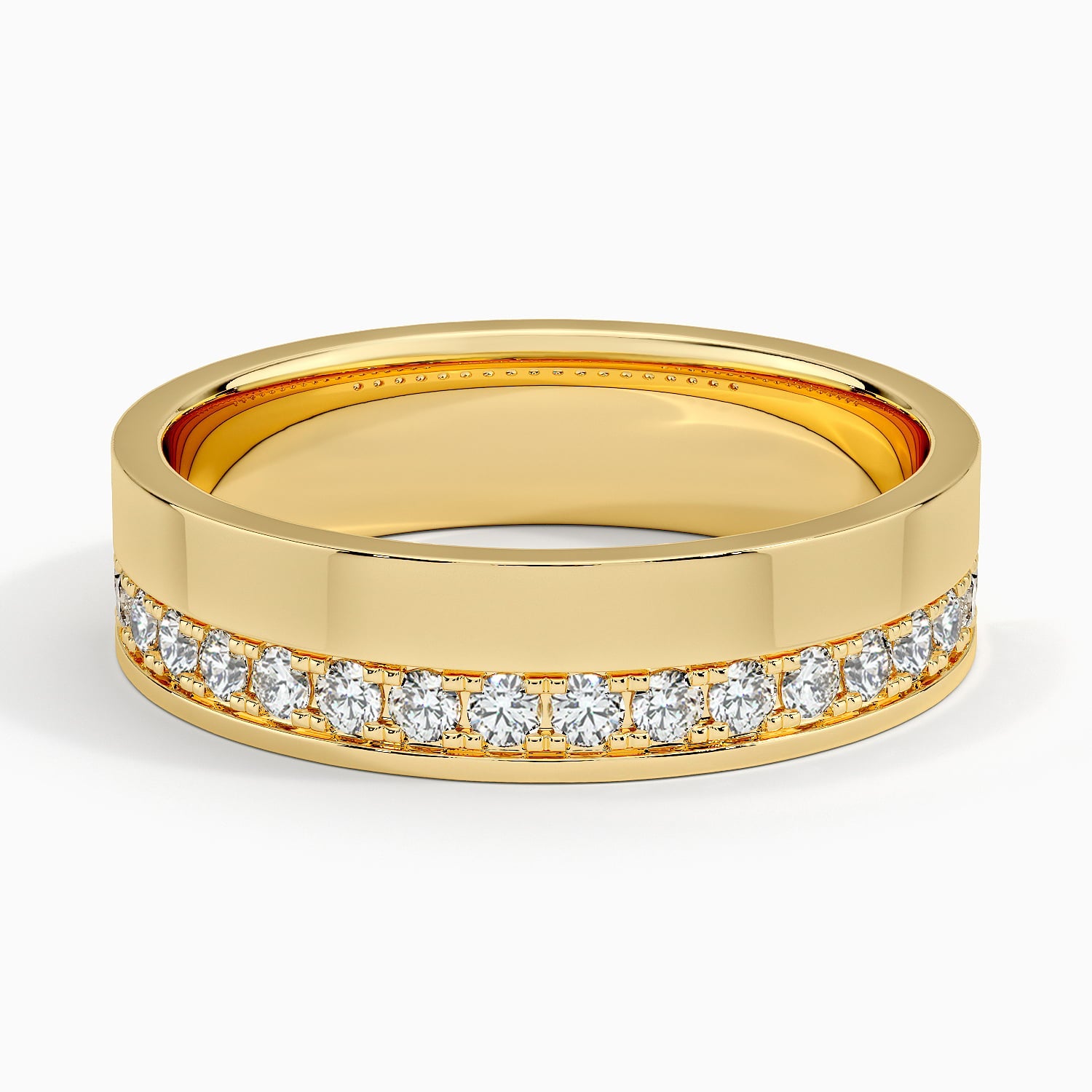 Austin Diamond 5.5mm Wedding Ring (1/3 ct. tw.) Yellow Gold 18k Wedding Band