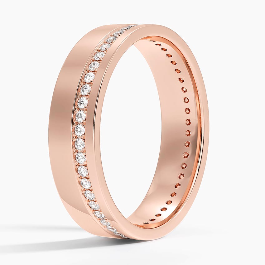 Austin Eternity Diamond 5.5mm Wedding Ring (1/3 ct. tw.) Rose Gold 18k Eternity Band
