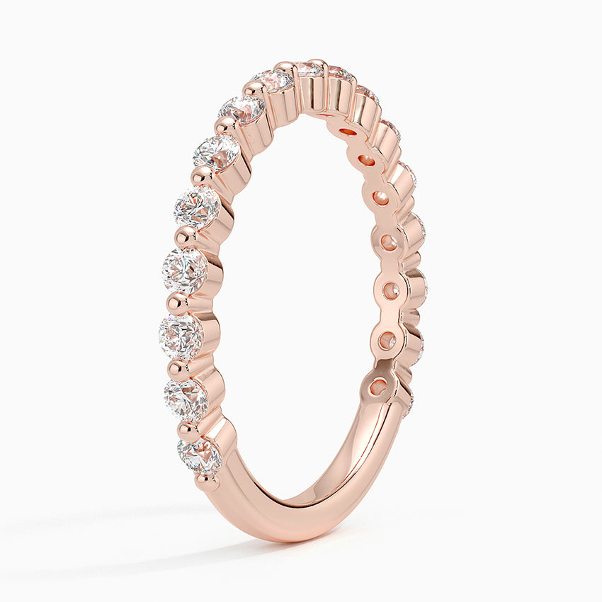 Marseille Three-Quarter Coverage Diamond Ring (1/2 ct. tw.) Rose Gold 18k Wedding Band