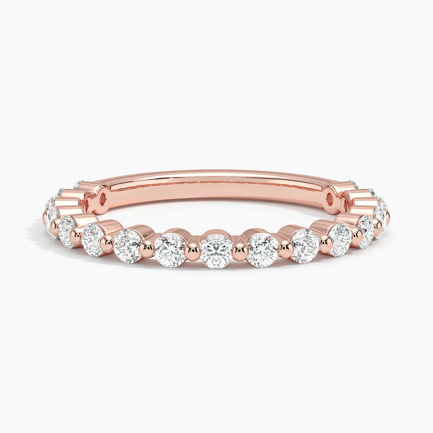 Marseille Three-Quarter Coverage Diamond Ring (1/2 ct. tw.) Rose Gold 18k Wedding Band