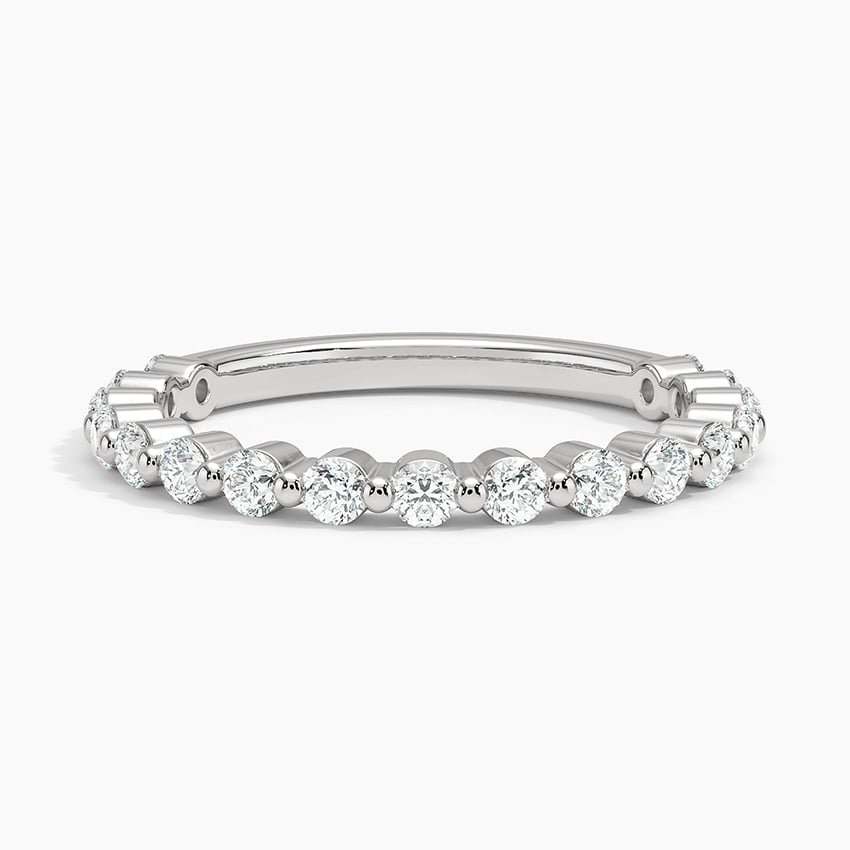 Marseille Three-Quarter Coverage Diamond Ring (1/2 ct. tw.) Platinum Wedding Band