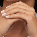 Marseille Three-Quarter Coverage Diamond Ring (1/2 ct. tw.) Yellow Gold 18k Wedding Band