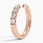 Lyric Diamond Open Ring (3/4 ct. tw.) Rose Gold 18k Wedding Band