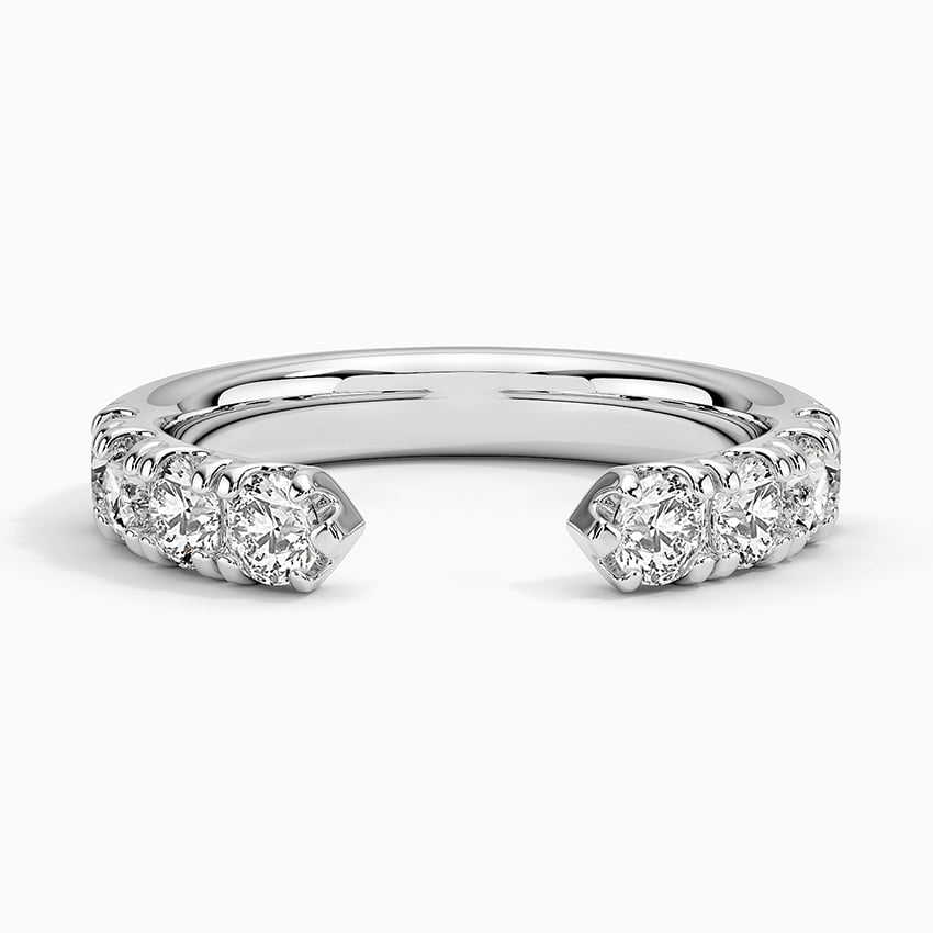 Lyric Diamond Open Ring (3/4 ct. tw.) Platinum Wedding Band