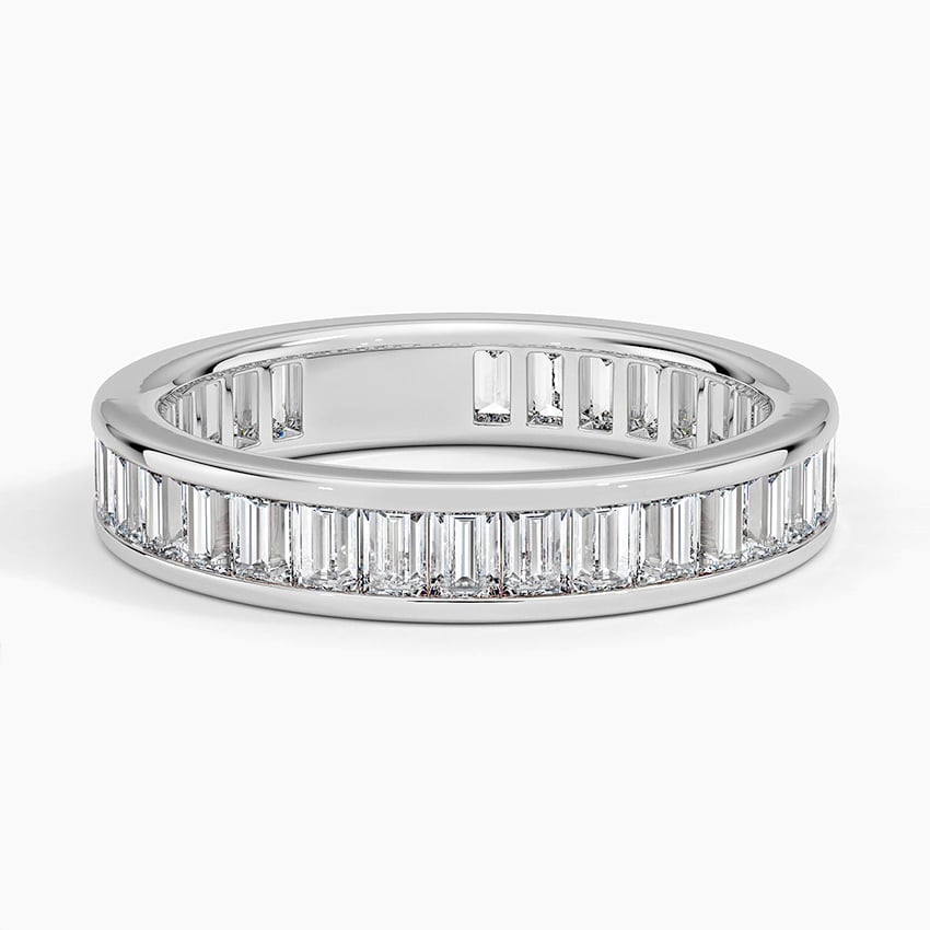 Channel Set Baguette Eternity Lab Diamond Ring (1 1/2 ct. tw.) Platinum Eternity Band