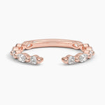 Versailles Diamond Open Ring (1/2 ct. tw.) Rose Gold 18k Wedding Band