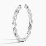 Versailles Diamond Open Ring (1/2 ct. tw.) Platinum Wedding Band