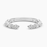 Versailles Diamond Open Ring (1/2 ct. tw.) Platinum Wedding Band