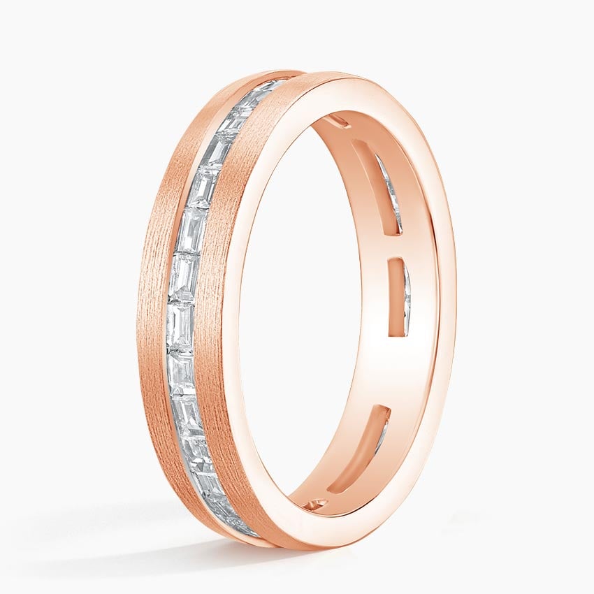 Equator Eternity Lab Diamond 4.5mm Wedding Ring (1 1/8 ct. tw.) Rose Gold 18k Eternity Band