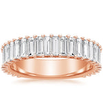 Lina Baguette Diamond Ring (1 7/8 ct. tw.) Rose Gold 18k Wedding Band