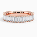 Lina Baguette Diamond Ring (1 7/8 ct. tw.) Rose Gold 18k Wedding Band