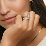 Lina Baguette Diamond Ring (1 7/8 ct. tw.) Platinum Wedding Band