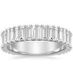 Lina Baguette Diamond Ring (1 7/8 ct. tw.) Platinum Wedding Band