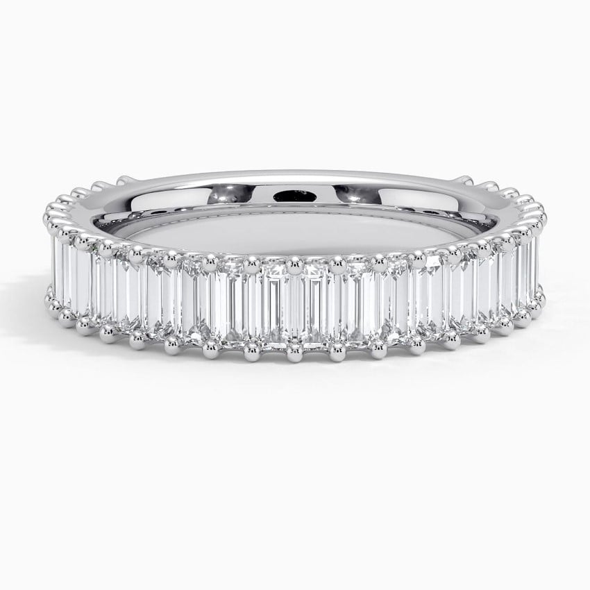 Lina Baguette Diamond Ring (1 7/8 ct. tw.) Platinum Wedding Band