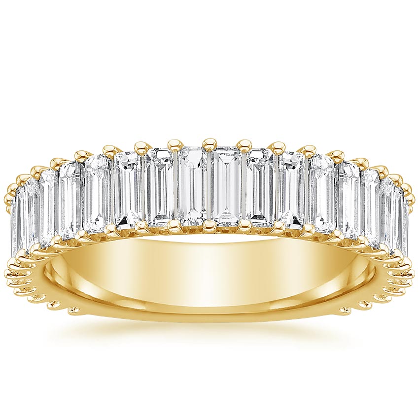 Lina Baguette Diamond Ring (1 7/8 ct. tw.) Yellow Gold 18k Wedding Band