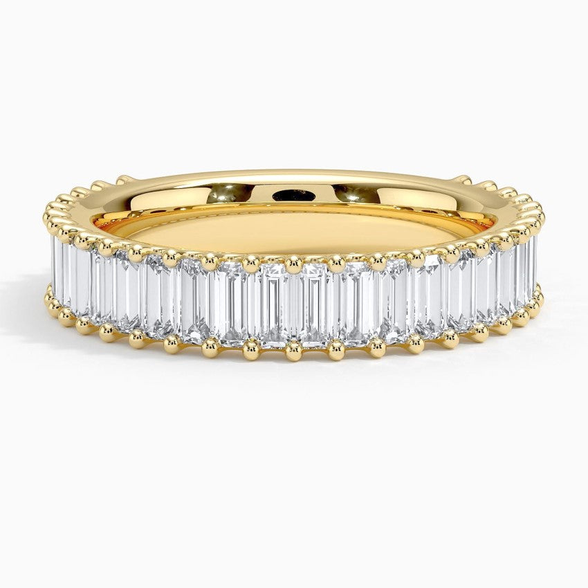 Lina Baguette Diamond Ring (1 7/8 ct. tw.) Yellow Gold 18k Wedding Band