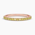 Yellow Lab Diamond Ring (1/4 ct. tw.) Rose Gold 18k Wedding Band