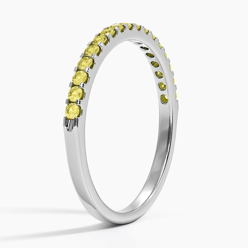 Yellow Lab Diamond Ring (1/4 ct. tw.) Platinum Wedding Band