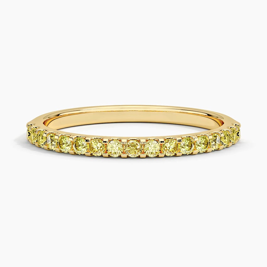 Yellow Lab Diamond Ring (1/4 ct. tw.) Yellow Gold 18k Wedding Band