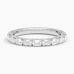 Nathalie Emerald Cut Lab Diamond Ring (7/8 ct. tw.) Platinum Wedding Band