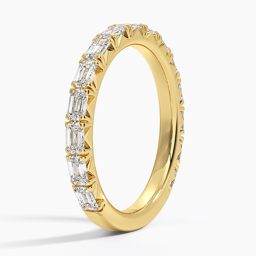 Nathalie Oval Diamond Ring Yellow Gold 18k Wedding Band