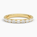 Nathalie Emerald Cut Lab Diamond Ring (7/8 ct. tw.) Yellow Gold 18k Wedding Band