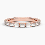 Nathalie Emerald Cut Eternity Lab Diamond Ring (1 ct. tw.) Rose Gold 18k Eternity Band