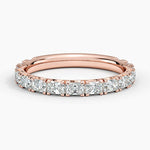 Nathalie Radiant Cut Lab Diamond Ring (7/8 ct. tw.) Rose Gold 18k Wedding Band