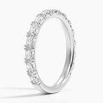 Nathalie Radiant Cut Lab Diamond Ring (7/8 ct. tw.) Platinum Wedding Band
