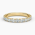 Nathalie Radiant Cut Lab Diamond Ring (7/8 ct. tw.) Yellow Gold 18k Wedding Band