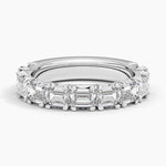 Nathalie Emerald Cut Lab Diamond Ring (2 1/2 ct. tw.) Platinum Wedding Band