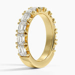 Nathalie Emerald Cut Lab Diamond Ring (2 1/2 ct. tw.) Yellow Gold 18k Wedding Band