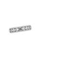 Channel Set Lab Diamond 5.5mm Matte Wedding Ring Platinum Wedding Band