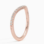 Curved Ballad Diamond Ring (1/6 ct. tw.) Rose Gold 18k Wedding Band