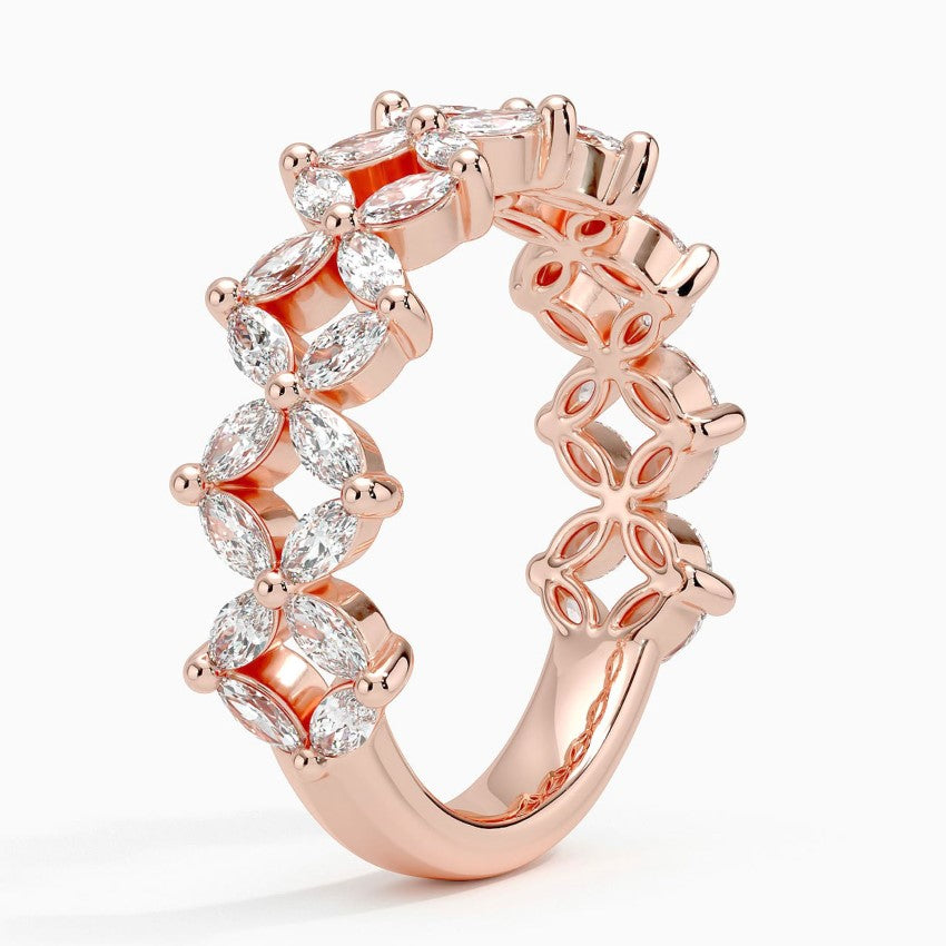 Prism Diamond Ring (1 1/6 ct. tw.) Rose Gold 18k Wedding Band