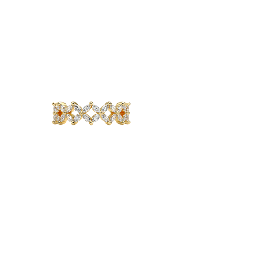 Prism Diamond Ring (1 1/6 ct. tw.) Yellow Gold 18k Wedding Band