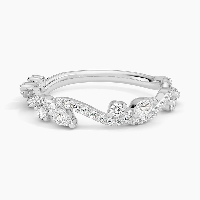 Vintage Secret Garden Diamond Ring (1/2 ct. tw.) Platinum Wedding Band